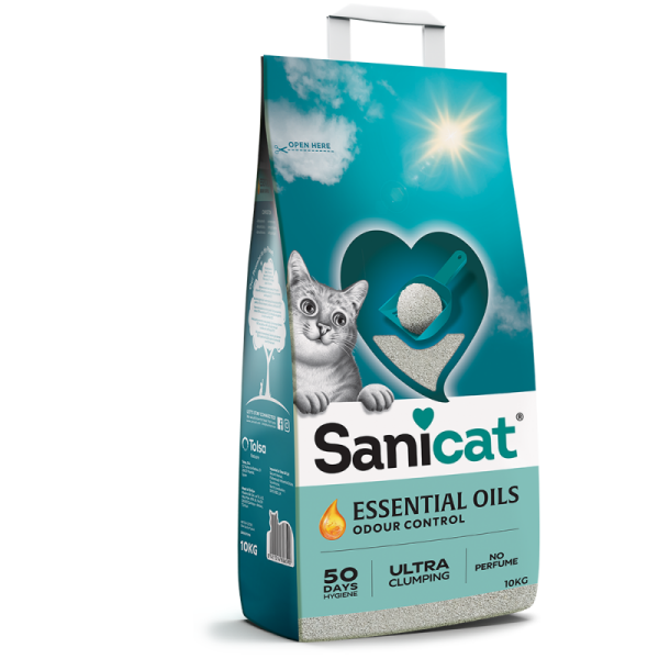 Sanicat Essential Oils Kokusuz Kedi Kumu 10 Kg - Sanicat