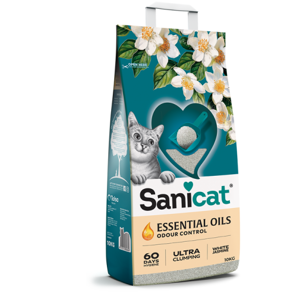 Sanicat Essential Oils Yasemin Kokulu Kedi Kumu 10 Kg - Sanicat