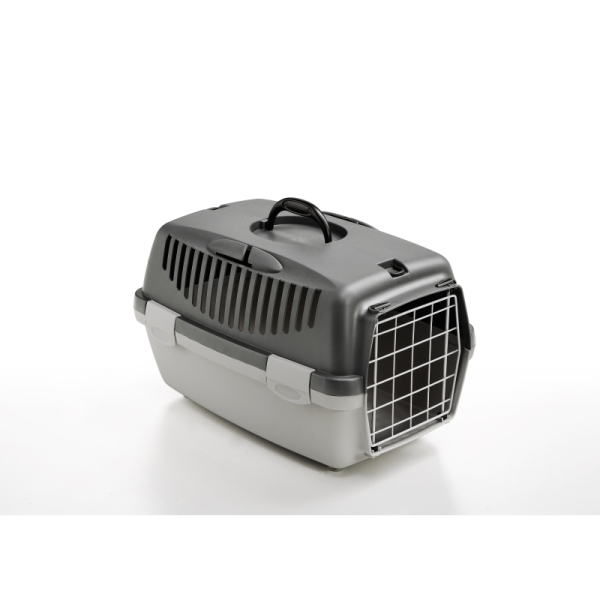 Stefanplast Gulliver 1 Metal Kapılı Wojer Kedi Köpek Taşıma Kabı Gri 48x32x31cm - Stefanplast