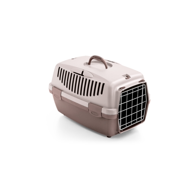 Stefanplast Gulliver 1 Metal Kapılı Wojer Kedi Köpek Taşıma Kabı Pembe 48x32x31cm - Stefanplast