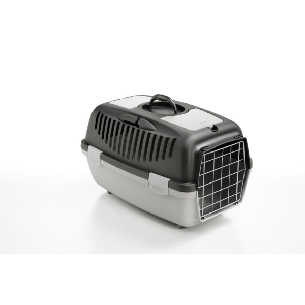 Stefanplast Gulliver 2 Metal Kapılı Wojer Kedi Köpek Taşıma Kabı Gri 55x36x35cm - Stefanplast