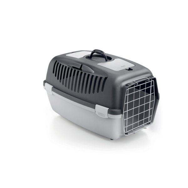 Stefanplast Gulliver 3 Metal Kapılı Wojer Kedi Köpek Taşıma Kabı Gri 61x40x38cm - 1