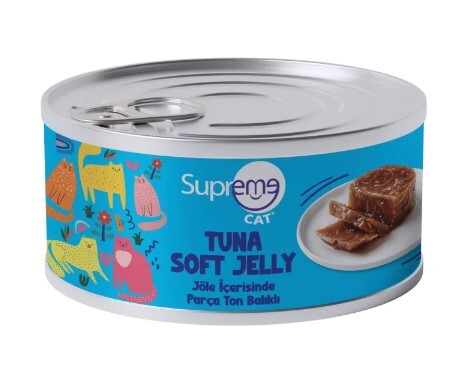 Supreme Cat Jöleli Parça Etli Ton Balıklı Kedi Konservesi 85 Gr - Supreme