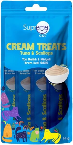 Supreme Cat Ton Balıklı & Deniz Ürünlü Sıvı Kedi Ödül Maması - Supreme