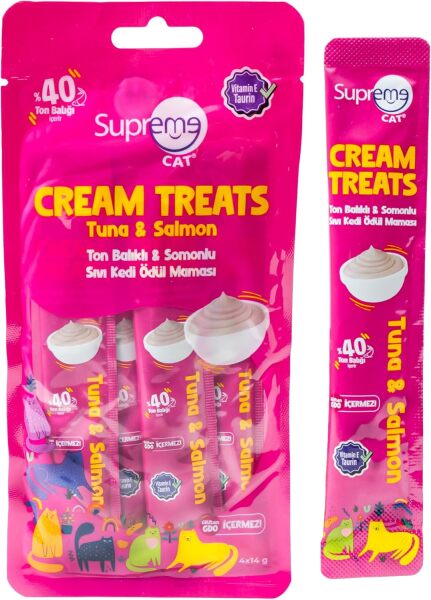 Supreme Cat Ton Balıklı & Somonlu Sıvı Kedi Ödül Maması - Supreme