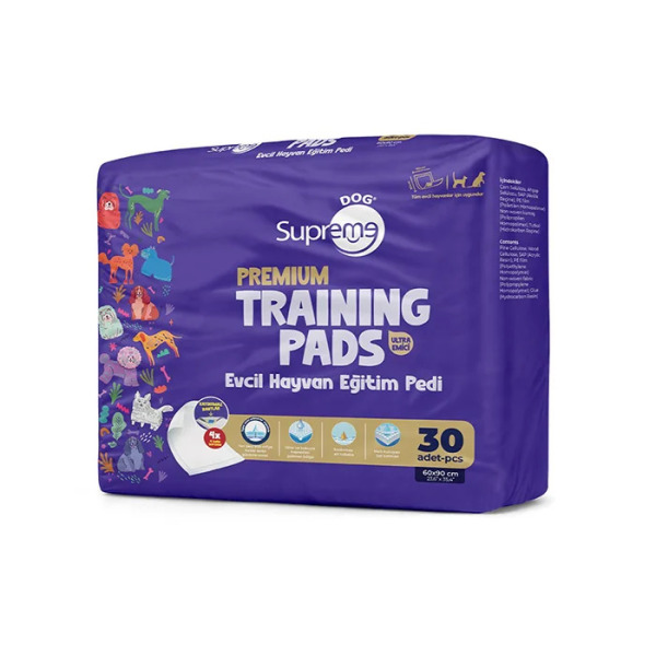 Supreme Dog Premium Evcil Hayvan Eğitim Pedi 30'lu - 1