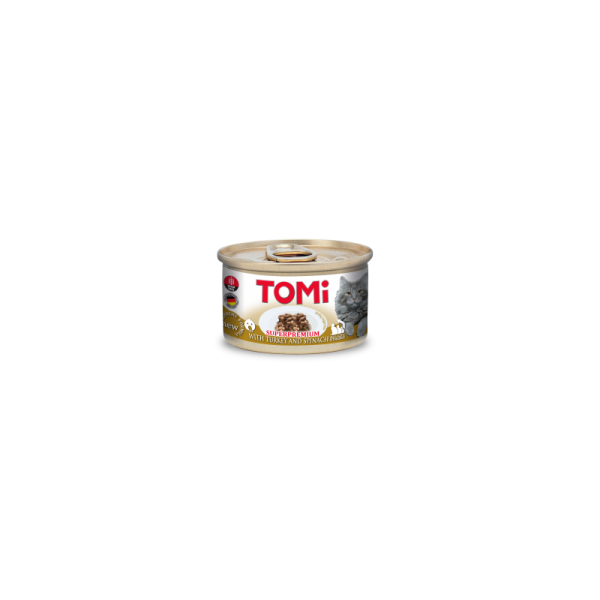 Tomi Kedi Hindili Ispanaklı Yaş Mama 85g - Tomi 