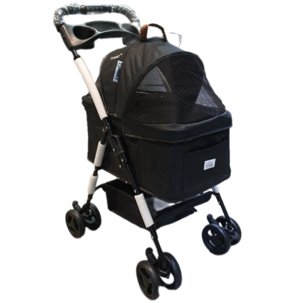 Tommy Evcil Hayvan Arabası 65x45x95cm Siyah Max 15 Kg - 1
