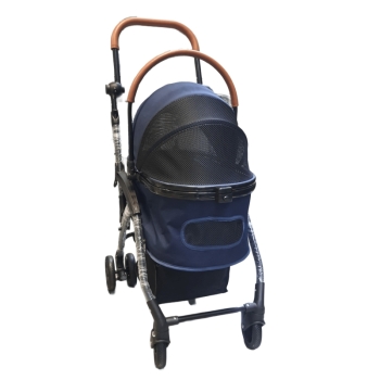 Tommy Evcil Hayvan Arabası 76,5x48x99cm Lacivert Max 15 Kg - 1