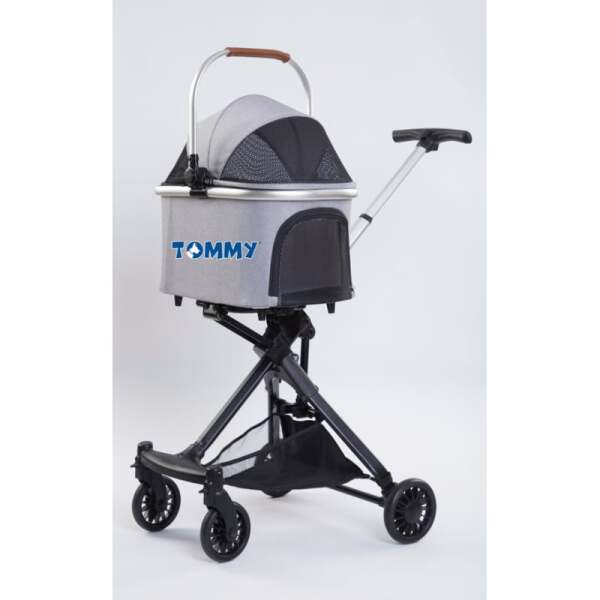 Tommy Evcil Hayvan Arabası Gri 83*48.5*110cm Max 10kg - Tommy