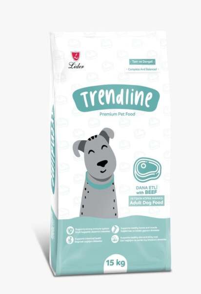 Trendline Dog Biftekli Köpek Maması 15 Kg - Trendline