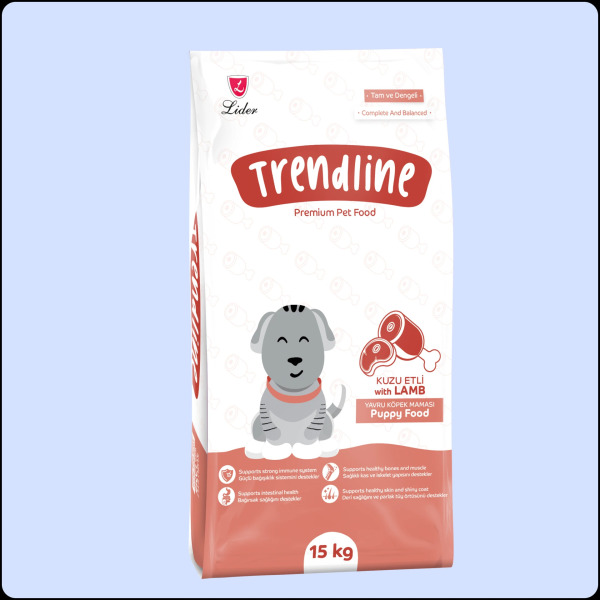 Trendline Puppy Biftekli Pirinçli Yavru Köpek Maması 15 kg - Trendline