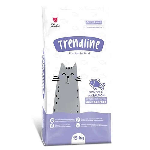 Trendline Somonlu Kedi Maması 15 Kg - Trendline