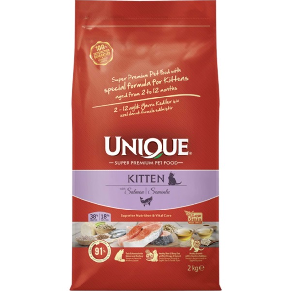 Unique Somonlu 2 kg Yavru Kedi Maması - Unique