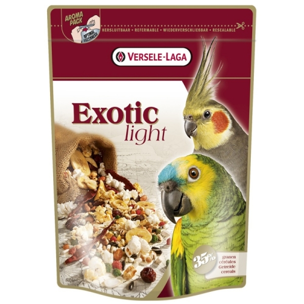 VERSELE-LAGA Exotic Light Meyveli ve Kuruyemişli Paraket ve Papağan Yemi 750gr - Versele Laga