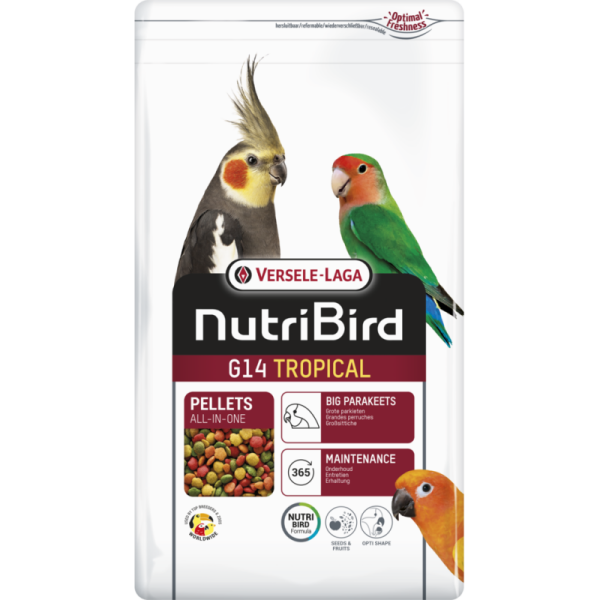 Versele Laga Nutrıbırd G14 Tropıcal Paraket Pelet Yem 1kg - 2