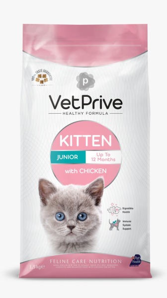 Vet Prive Tavuklu Yavru Kedi Maması 1.5 Kg - 1