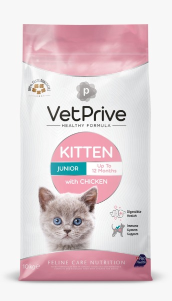 Vet Prive Tavuklu Yavru Kedi Maması 10 Kg - 1